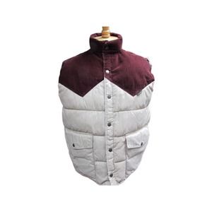 Vintage Charles Daly men's L jacket vest brown and beige sleeveless corduroy
